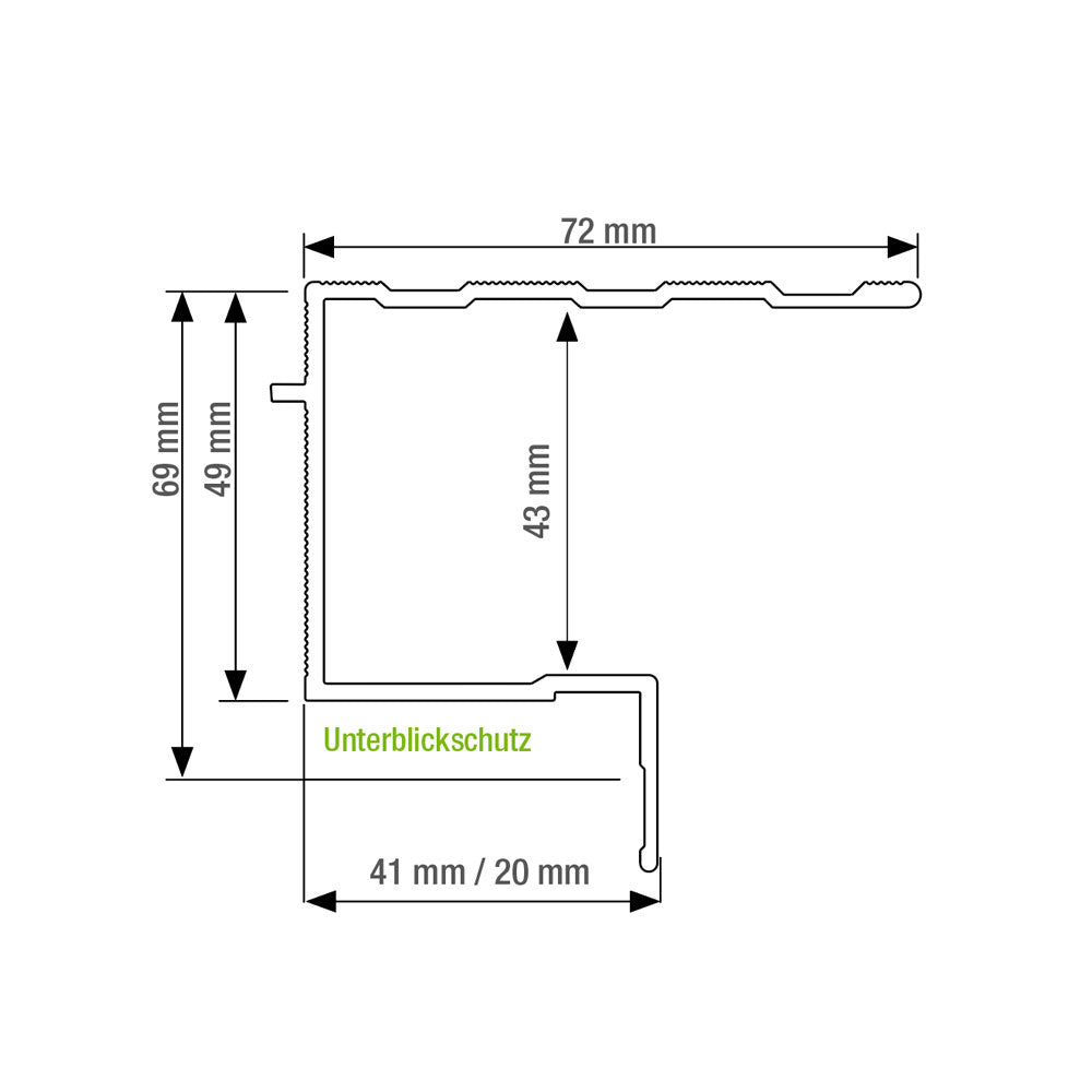 Aluminium U20 Profil