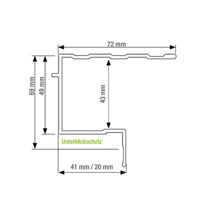 Aluminium U20 Profil