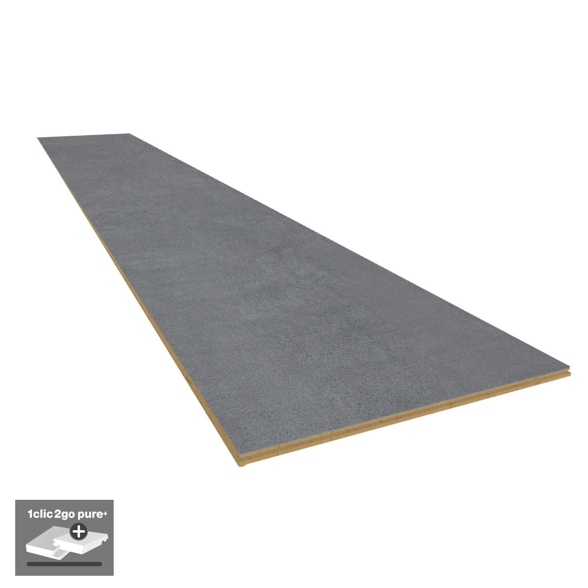 Podłoga laminowana Szary mineralny V-Fuge, Pure+